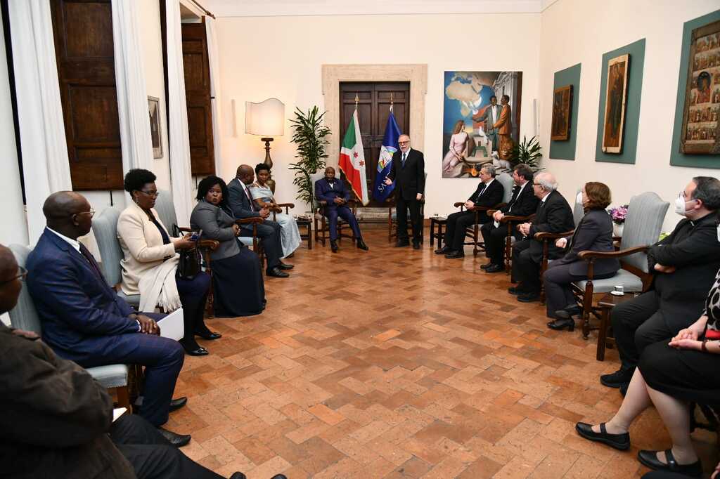 Besuch des Präsidenten der Republik Burundi bei Sant'Egidio